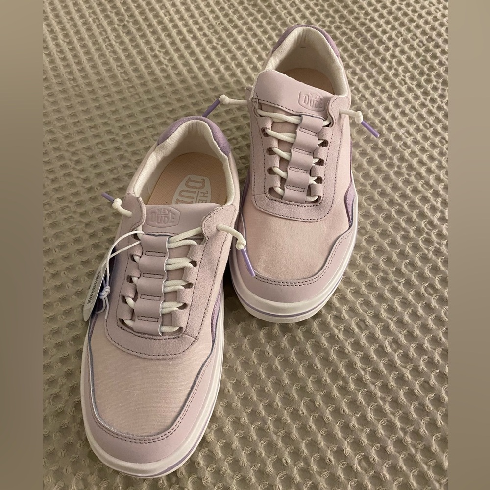 Hey Dude- Size 7. Color purple. Never been worn. New with tags.